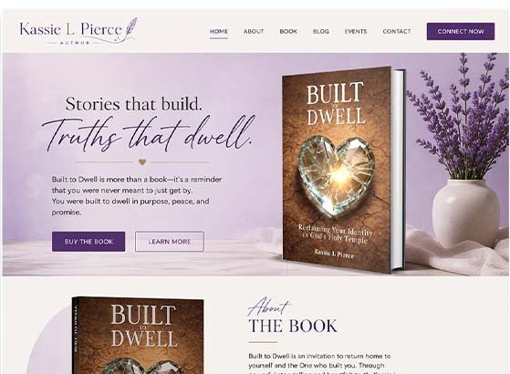 Author website mockup preview